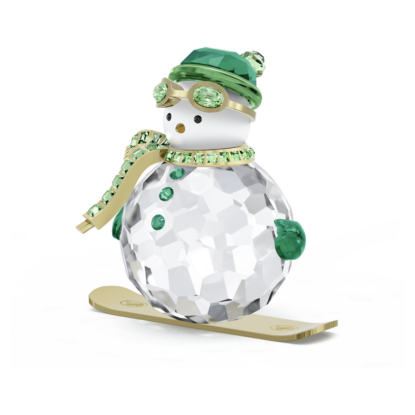 swarovski holiday cheers dulcis snowman  green