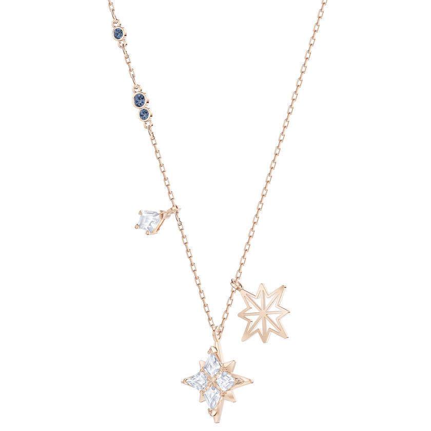 Swarovski Symbolic Star Pendant, White, Rose-gold tone plated