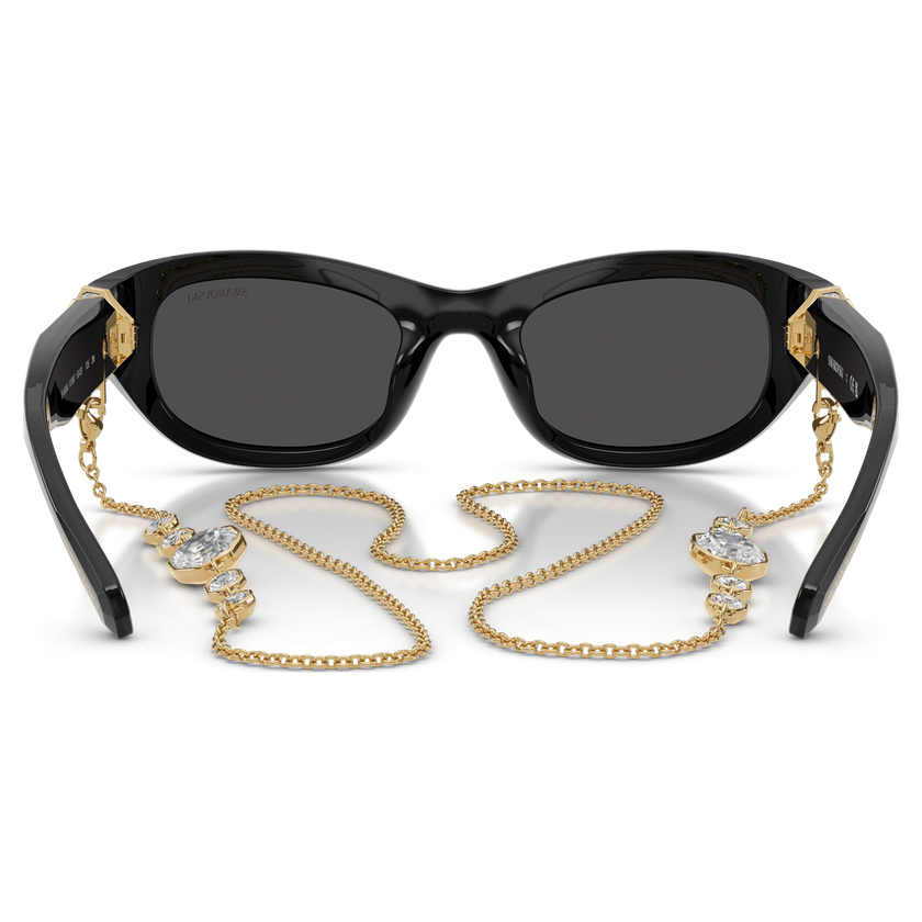 swarovski sunglasses  pillow shape  black