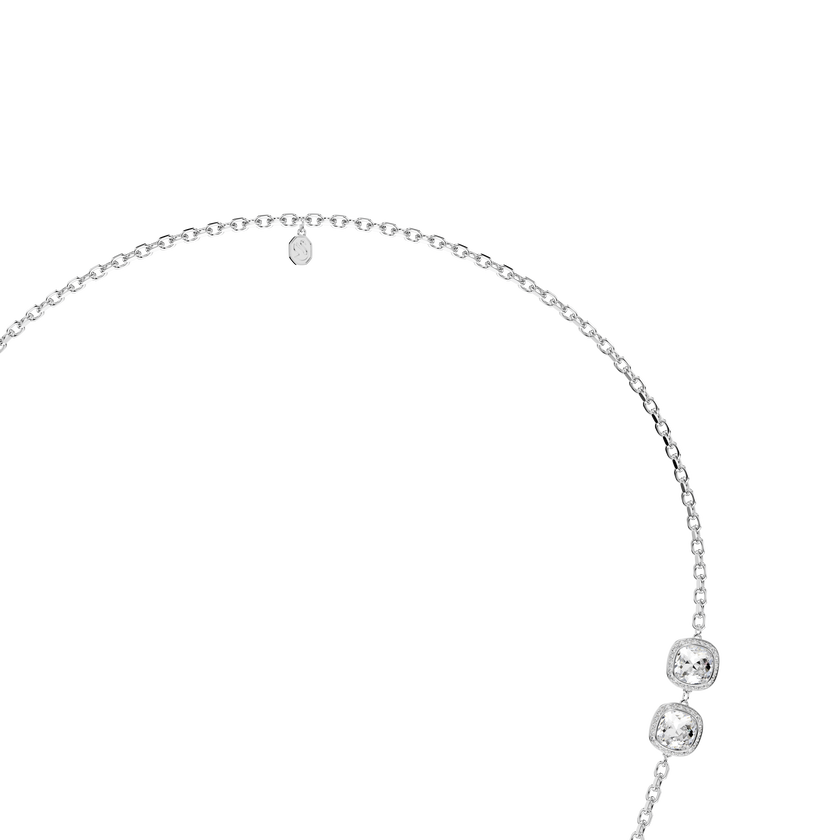 swarovski una angelic pendant and brooch  cushion cut  white  mixed plating