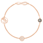 the swarovski remix collection infinity symbol black rose gold plated