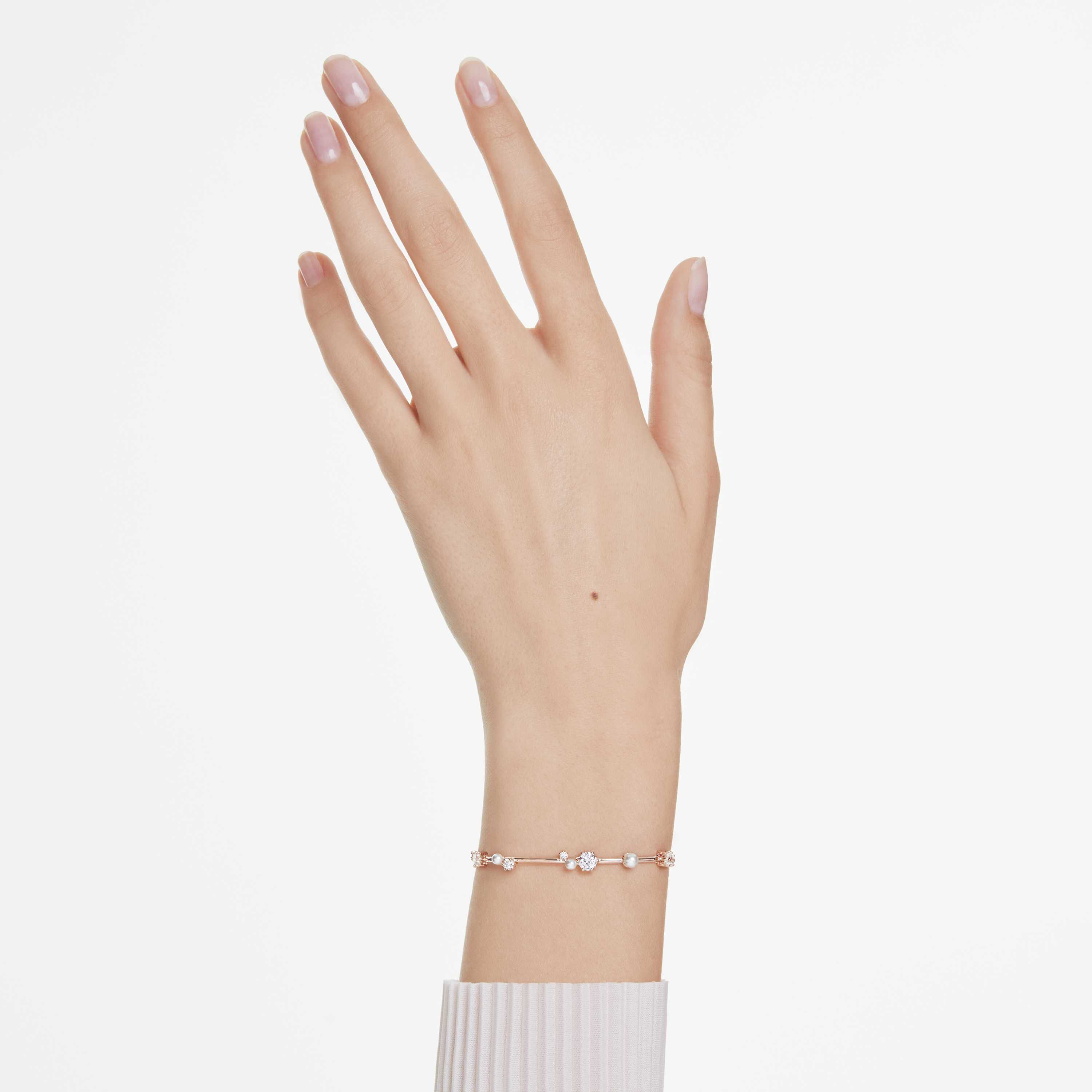 Buy Swarovski Constella Tennis bracelet, Crystal pearl