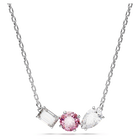 swarovski mesmera pendant mixed cuts pink rhodium plated