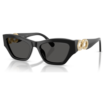 swarovski sunglasses  cat eye shape  sk6076  black