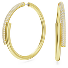 swarovski dextera hoop earrings white gold tone plated