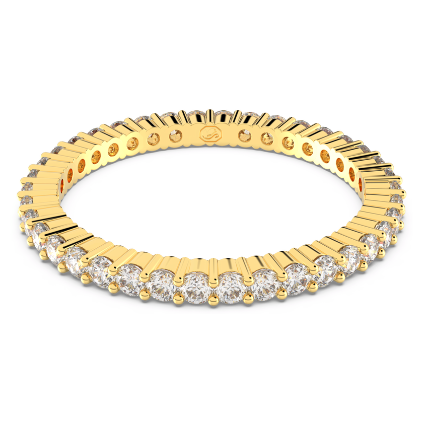 swarovski matrix vittore ring  round cut  white  gold tone finish