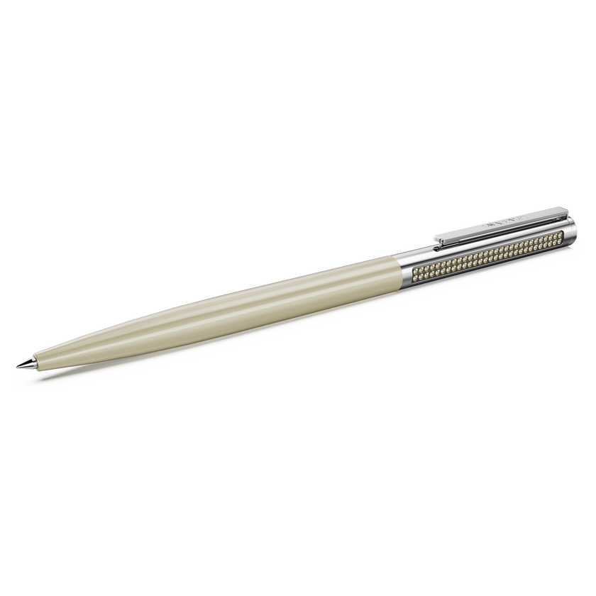 swarovski matrix tennis ballpoint pen  brown  gold tone plated