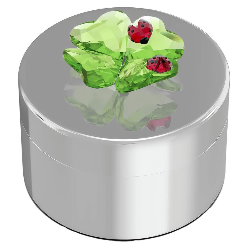 swarovski idyllia clover and ladybug decorative box