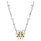 swarovski idyllia necklace flower yellow rhodium plated