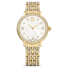 swarovski imber watch swiss made metal bracelet gold tone gold tone finish