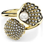 swarovski idyllia ring shell white gold tone plated