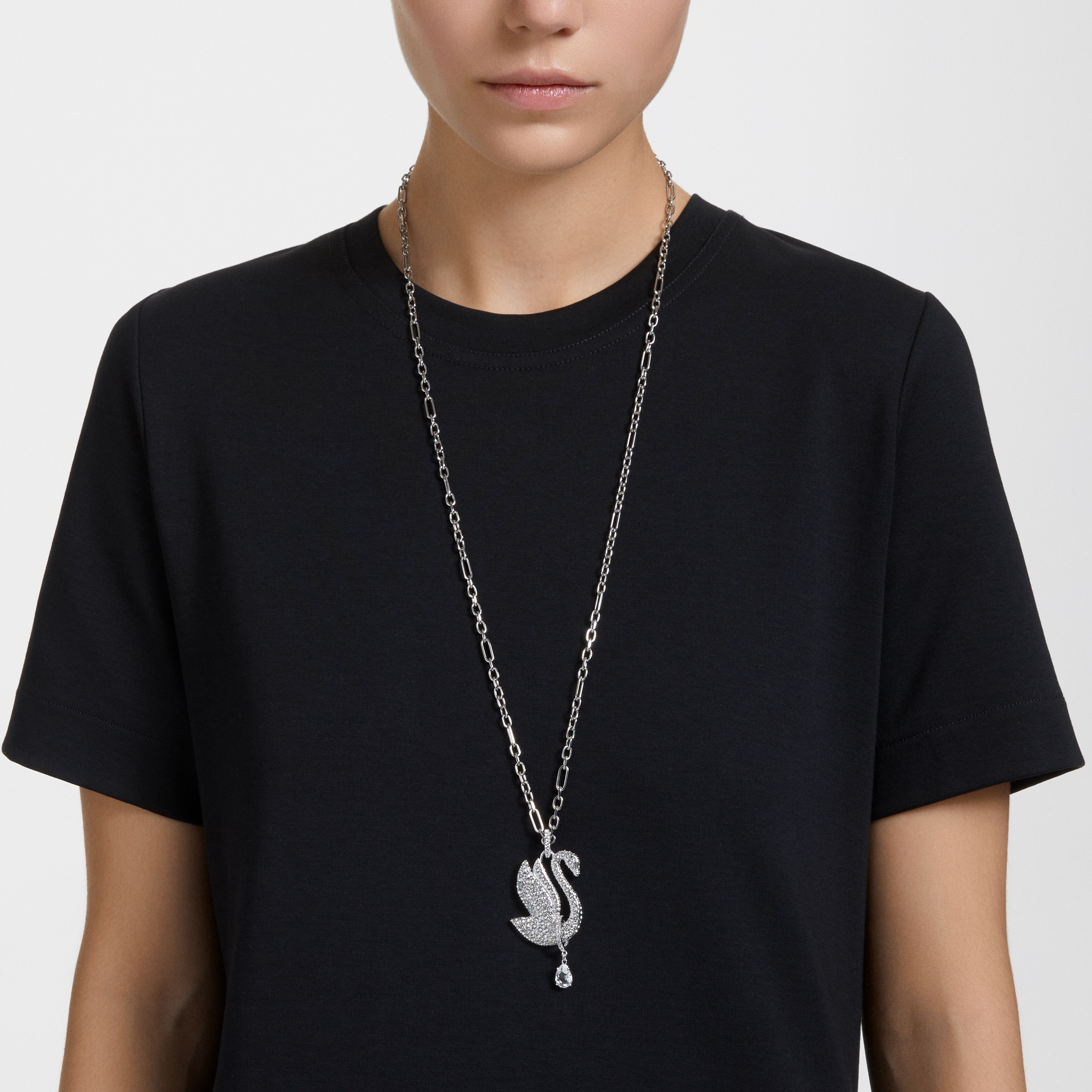 Buy Swarovski Swarovski Iconic Swan necklace Swan Long White
