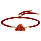 swarovski power collection fire element bracelet red gold tone plated