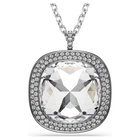swarovski una angelic pendant and brooch  cushion cut  white  mixed plating
