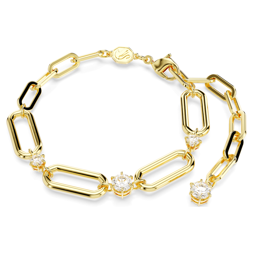 swarovski constella bracelet  white  gold tone plated