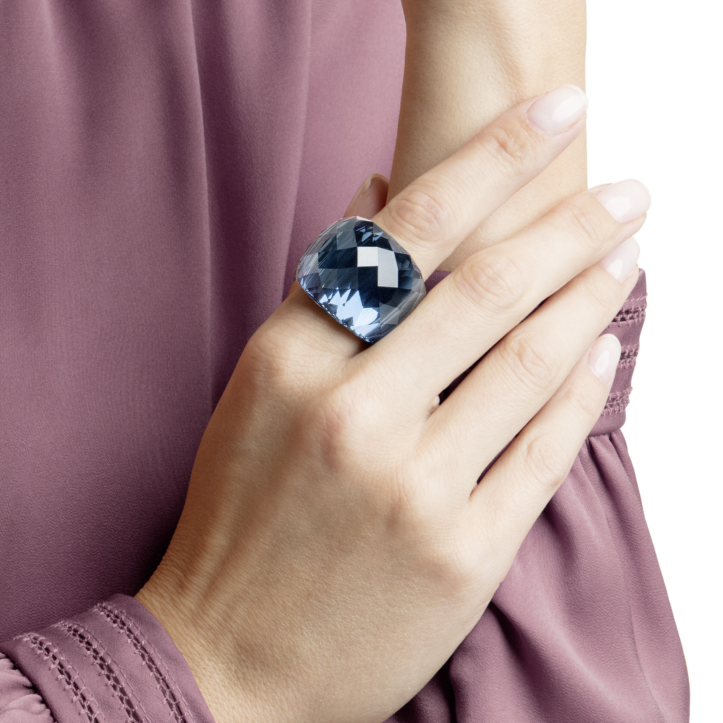Nirvana Ring Blue Stainless Steel