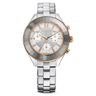 Octea Lux Sport watch, Metal bracelet, White, Stainless steel