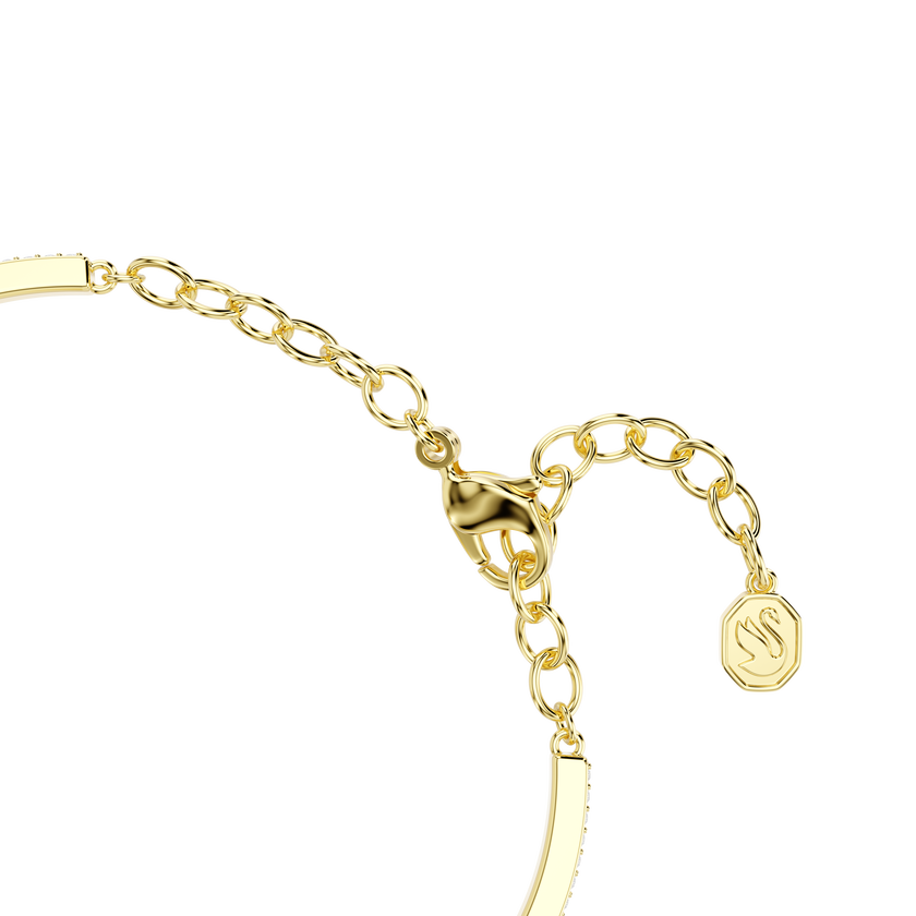 swarovski idyllia bracelet  mixed cuts  bee  multicolored  gold tone plated