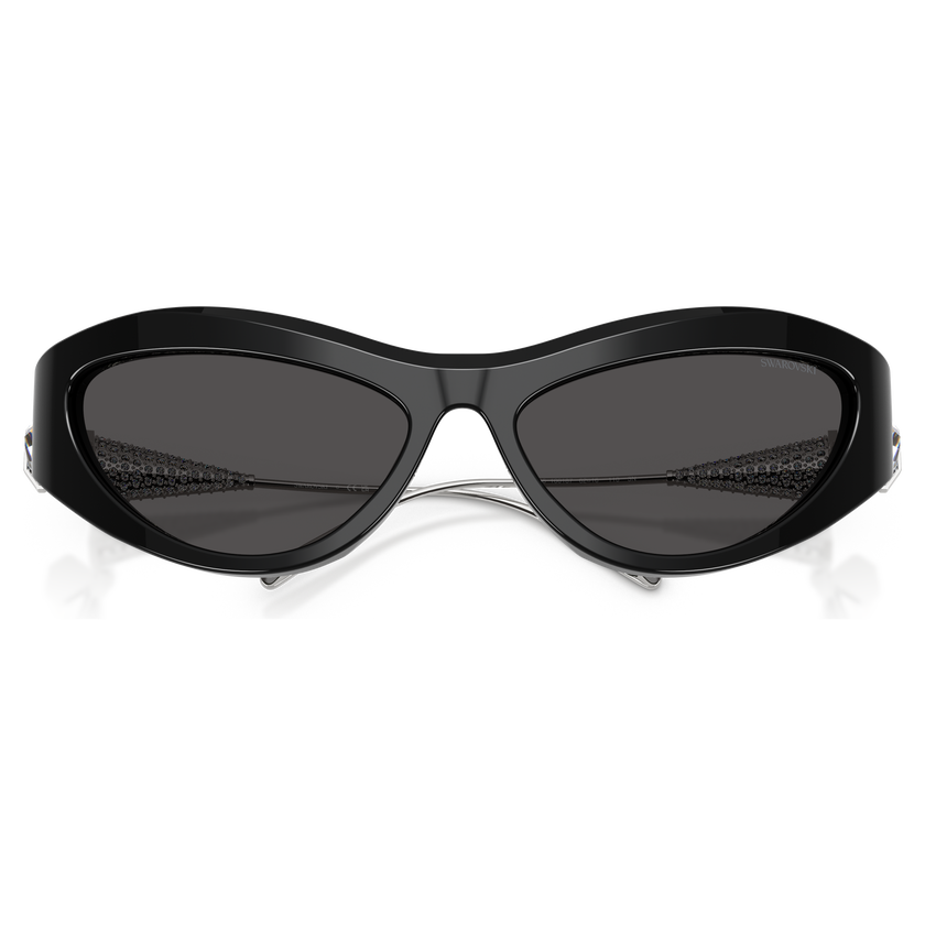 swarovski sunglasses  cat eye shape  sk6046  black