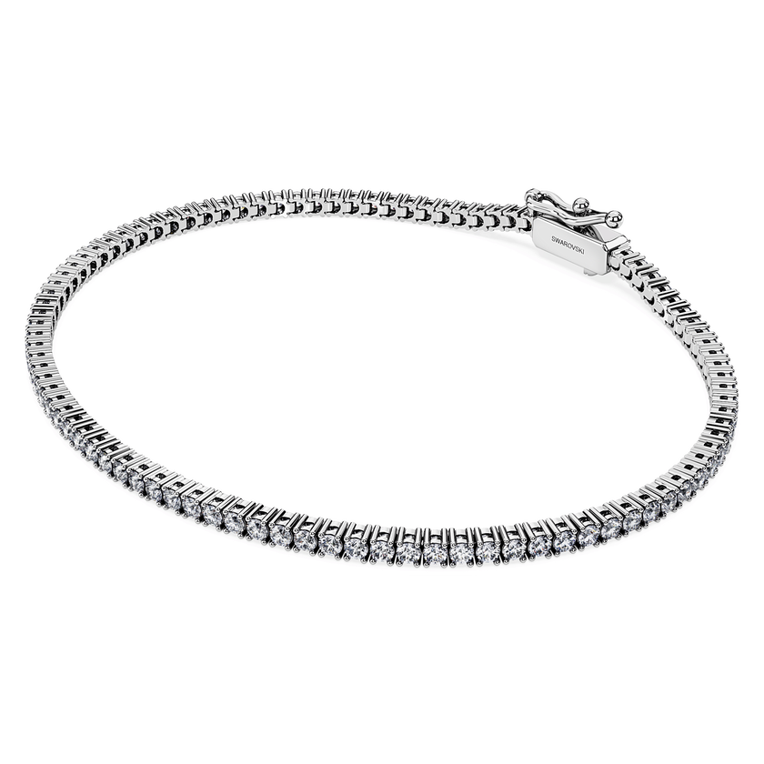 swarovski eternity tennis bracelet  laboratory grown diamonds 1 5 ct tw  18k white gold