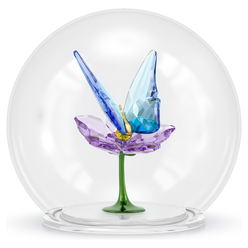 swarovski idyllia glass ball butterfly and flower