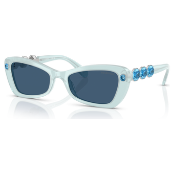 swarovski sunglasses rectangular shape sk6033 blue