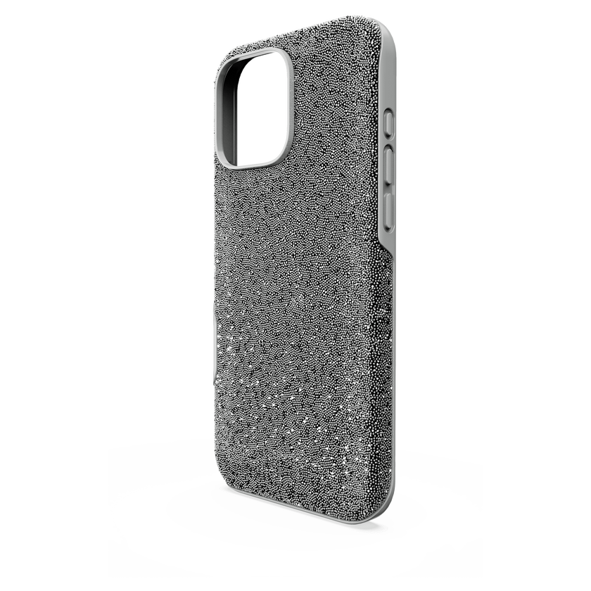 swarovski high smartphone case  iphone  16 pro max  silver tone