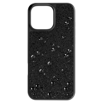 swarovski high smartphone case scattered design iphone 16 pro max black