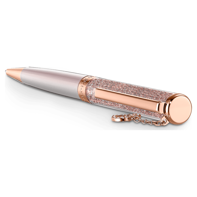 swarovski crystalline ballpoint pen  pink  rose gold tone plated