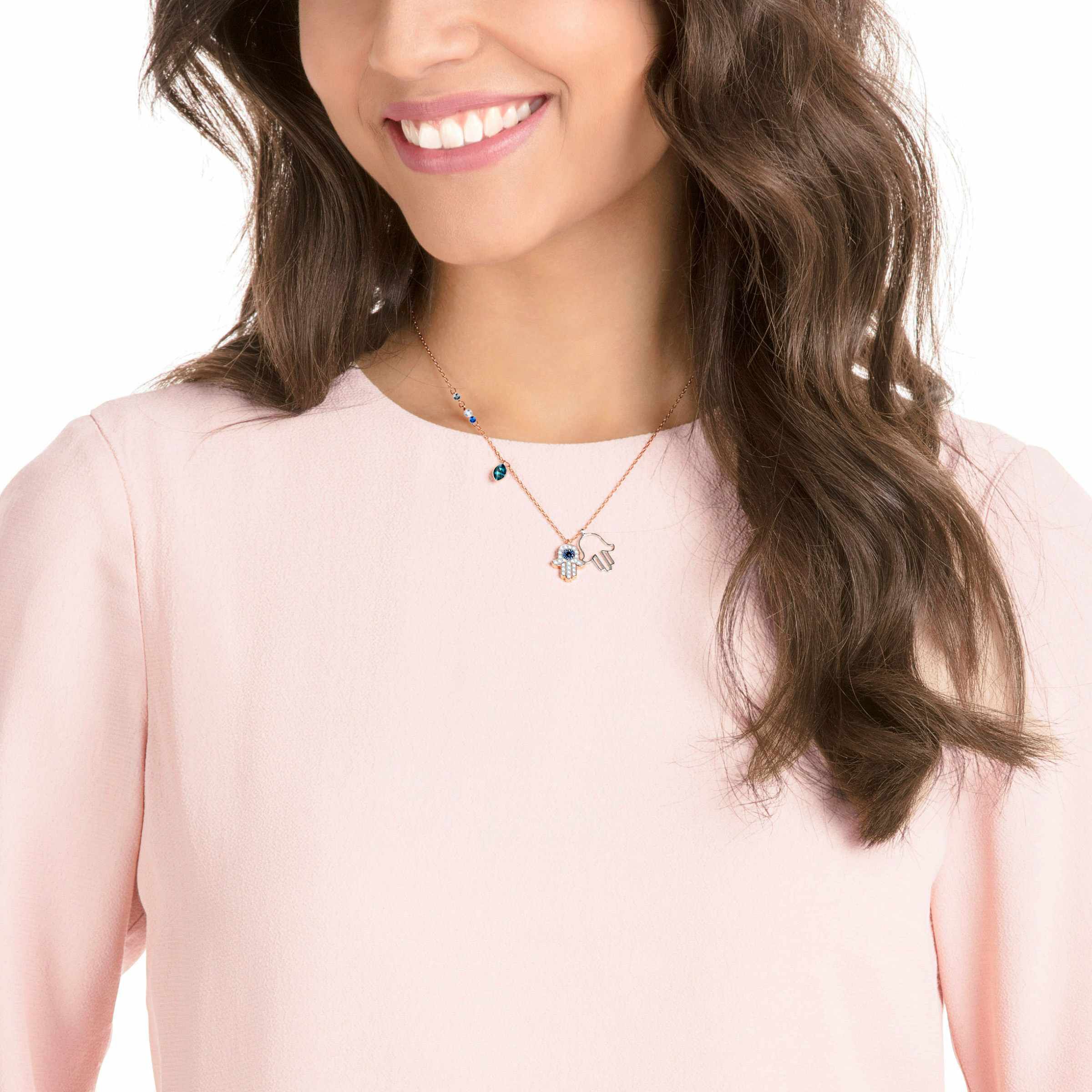Swarovski outlet hamsa necklace