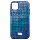 swarovski crystalgram smartphone case with bumper iphone 11 pro max blue