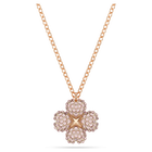 swarovski latisha pendant flower pink rose gold tone plated