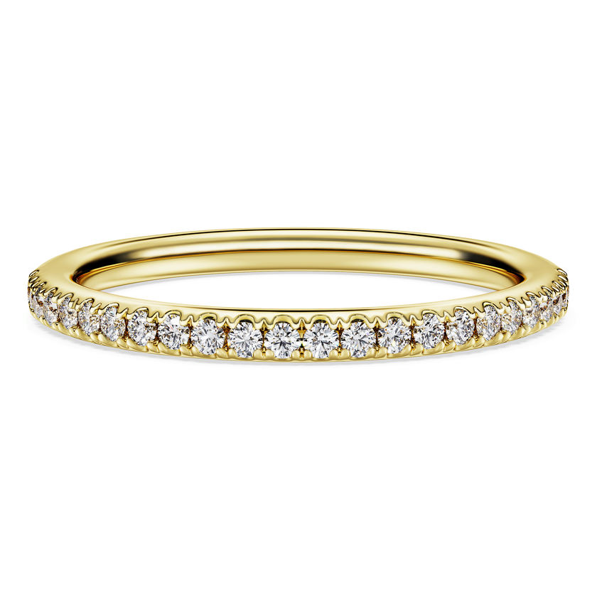swarovski eternity band ring  lab grown diamonds 0 2 ct tw  round shape  18k yellow gold