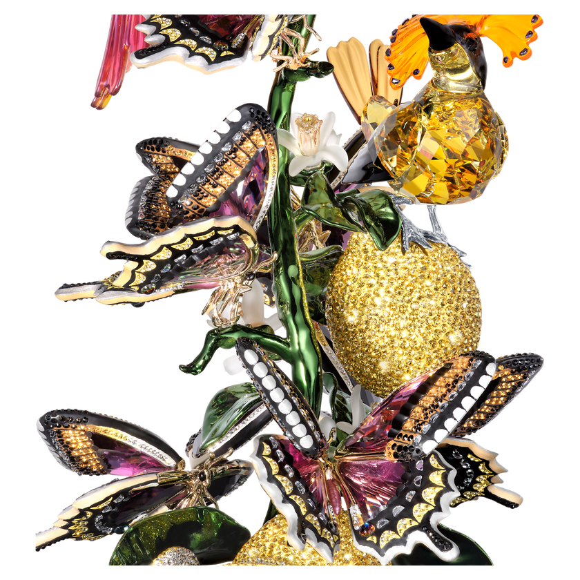 swarovski idyllia birds and butterflies bell jar