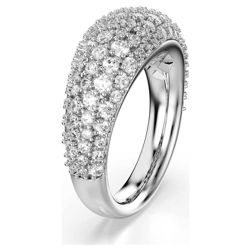 swarovski sublima ring  white  rhodium plated