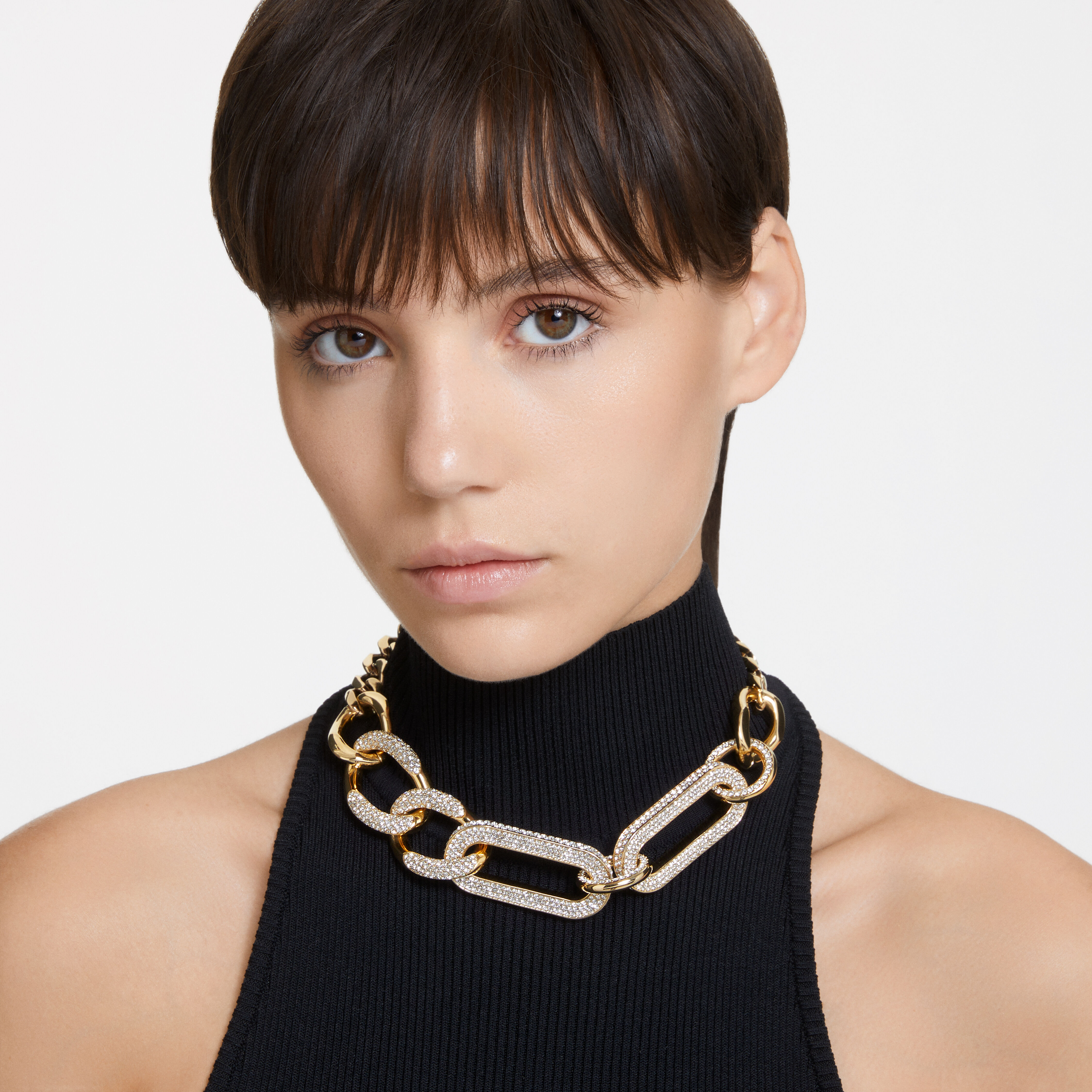 Swarovski best sale link necklace