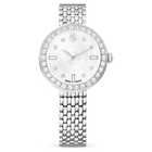 swarovski certa watch swiss made metal bracelet silver tone stainless steel