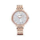 Cristalline Chic Watch, Metal bracelet, Rose gold tone, Rose-gold tone PVD