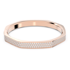 swarovski dextera bangle  octagon shape  white  rose gold tone plated