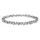 swarovski galaxy tennis bracelet  lab grown diamonds 5 ct tw  mixed shapes  18k white gold