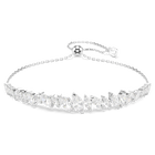 swarovski mesmera bracelet  marquise cut  white  rhodium plated