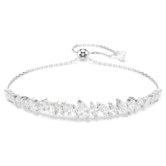 swarovski mesmera bracelet  marquise cut  white  rhodium plated