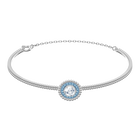 Oxygen Bangle, Green, Rhodium plating