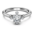 swarovski galaxy ring  laboratory grown diamonds 0 5 ct tw  18k white gold