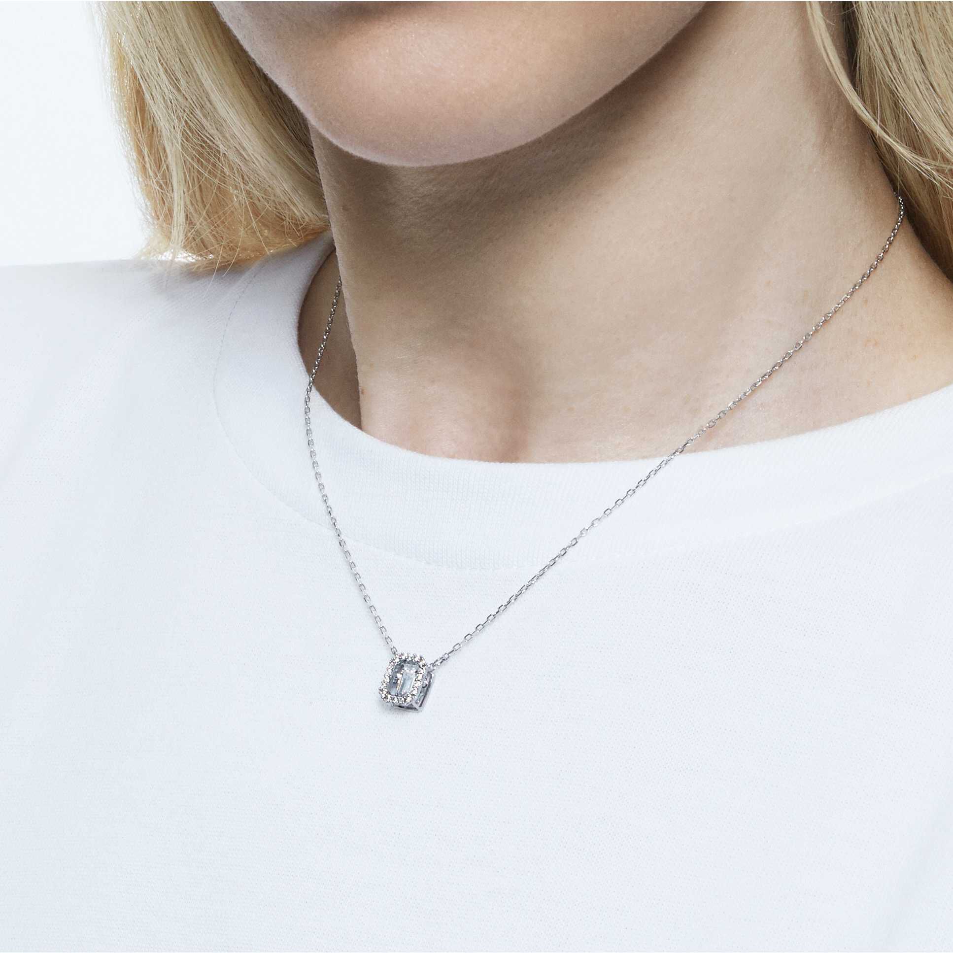 【SWAROVSKI】 Una Pendant 5599177 Buy Swarovski Una necklace, Octagon cut, White, Rhodium plated