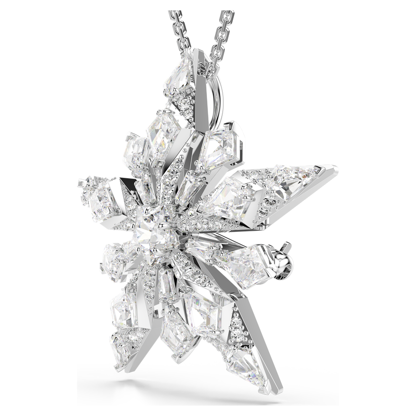 swarovski idyllia pendant  star  white  rhodium plated