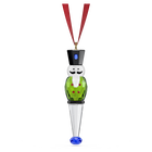 swarovski holiday cheers nutcracker ornament  green
