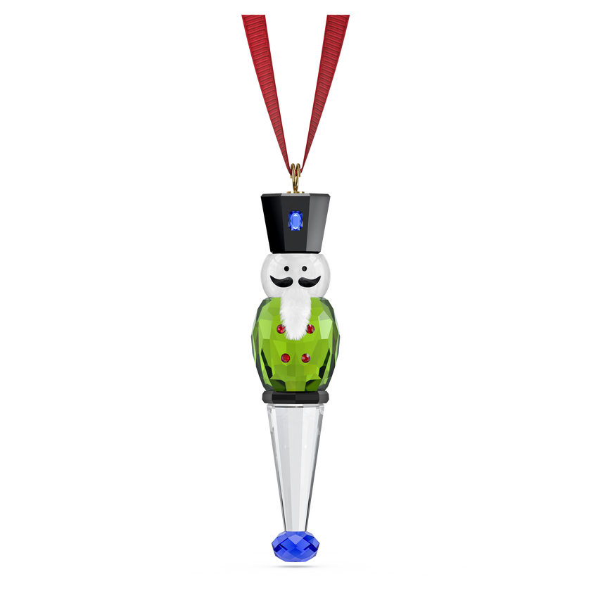 swarovski holiday cheers nutcracker ornament  green