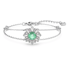 swarovski sunshine bracelet mixed cuts sun green rhodium plated