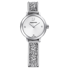 swarovski cosmic rock watch metal bracelet white silver tone